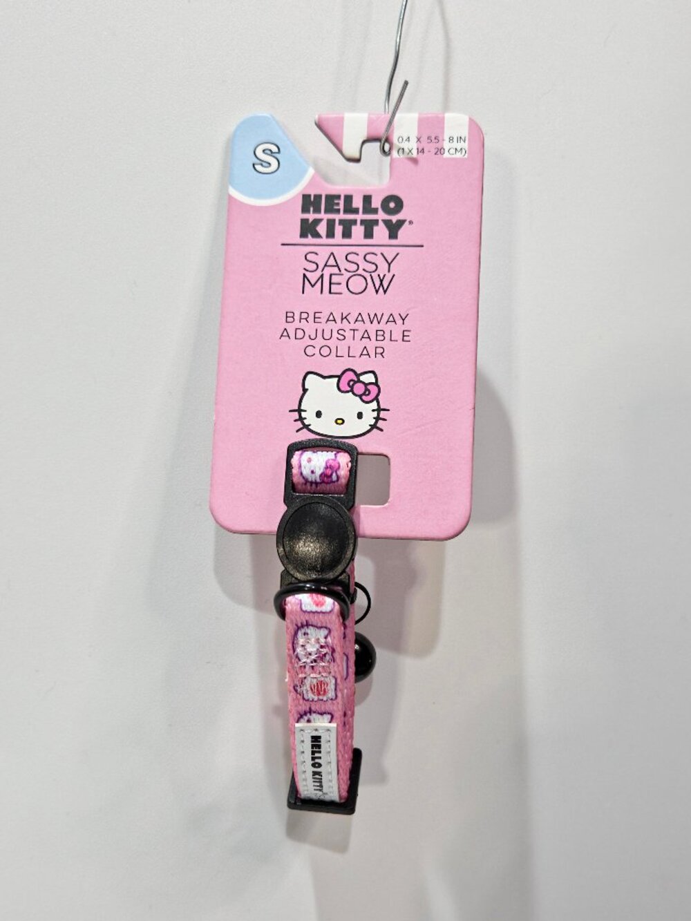 Sassy Meow, Hello Kitty Cat Collar, Pink, SM, NEW